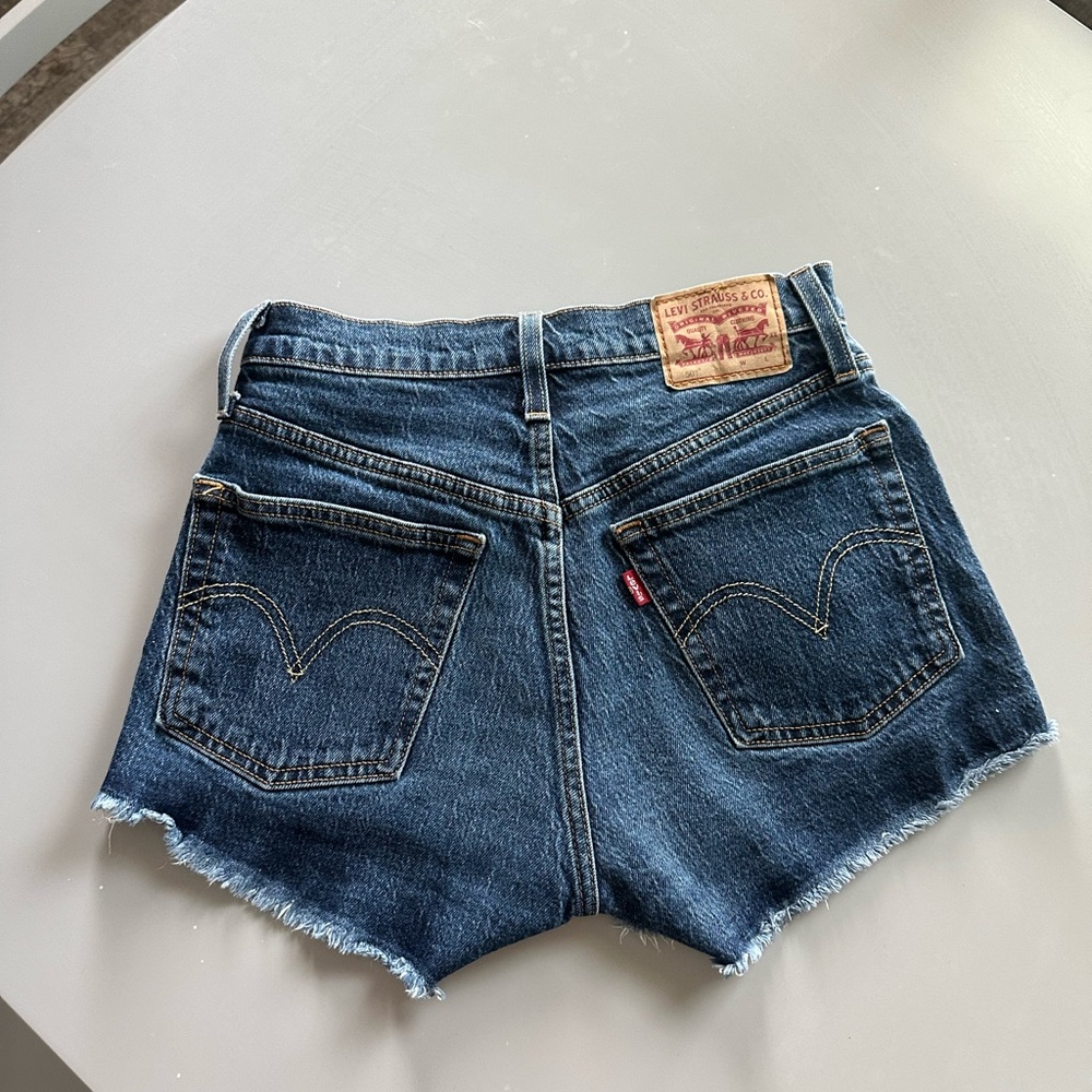 Levi's Dark Blue Jean Shorts